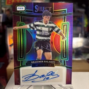 Krasimir Balakov 2023-24 Select FIFA Sporting Purple Prizm AUTO ⭐️ SSP 49/49 - Picture 1 of 2