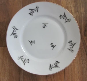 Rosenthal Selb Bavaria - Tulipanes grises/negros dispersos - Platos de ensalada - Juego de 6 - Imagen 1 de 7