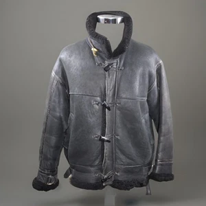 Chaqueta de bombardero tipo B-3 de aviación de colección de cuero de oveja aviador palanca cremallera EE. UU. - Imagen 1 de 10