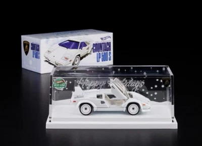 Coche de vacaciones blanco Hot Wheels RLC 1982 Lamborghini Countach LP 500 S Foto 1 de 4
