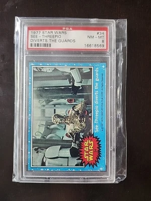 1977 Star Wars #34 See-Threepio Diverts The Guards PSA 8 NM-MT - Image 1 of 2
