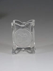 Fostoria Glas Münzglas Kolumbianischer Kristall Zahnstocher Halter Kerzenhalter - Bild 1 von 4