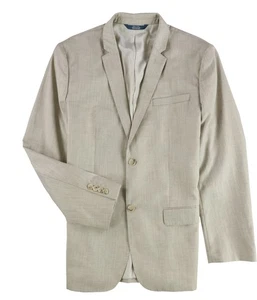 Perry Ellis Textured Herringbone Jackets & Blazers Beige 44 Regular - Picture 1 of 2