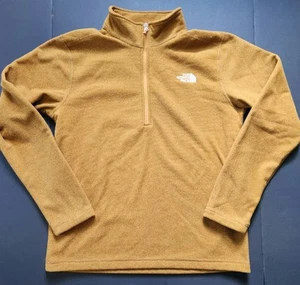 Chaqueta polar North Face Quarter Zip para hombre L textura mostaza/dorada - Imagen 1 de 6