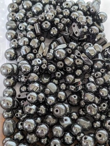 Job lot of 440gms assorted hematite beads & some magnetic - jewellery making - Picture 1 of 9
