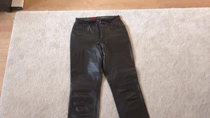 AVITANO Damen Gr. 38 Lederhose schwarz Echtleder Nappa Biker Hose Leder 903 - Bild 1 von 9