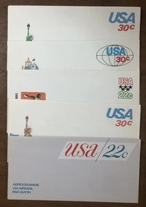 Sobres postales completos estampillas de Estados Unidos UC50/UC55 como nuevos nunca montados - Imagen 1 de 1
