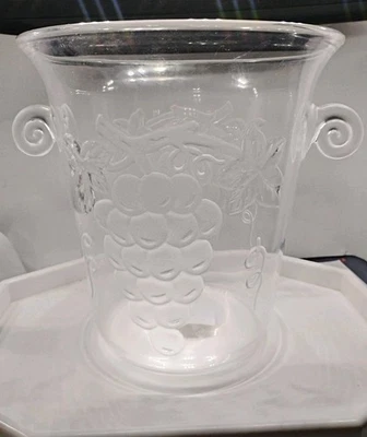 Cubo de hielo Pottery Barn enfriador de vino champán irrompible con mango 1 pieza  Foto 1 de 4