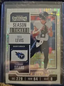 2023 Panini Contenders Season Ticket Mojo WILL LEVIS ROOKIE - Picture 1 of 2