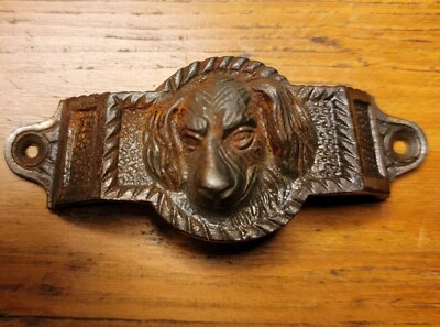 Antique figural cast iron drawer pull.  Bird dog - Image 1 of 3
