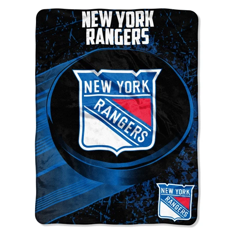 New York Rangers 45"x60" Super Plush Fleece Blanket Cover