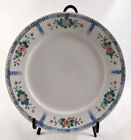 RC Hand Painted Nippon Blue & Pink Floral Luncheon Plate