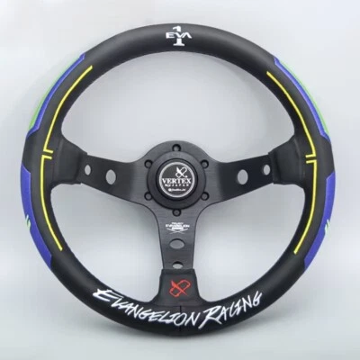 VERTEX EVA horn 13'' Embroidery Deep Dish Car Drift Rally Steering Wheel 320MM - Image 1 of 4