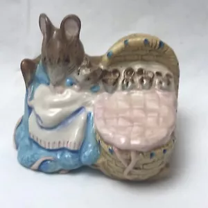 Beatrix Potter Hunca Munca 1951 Beswick Figurine Mother Mouse Mice Vintage - Picture 1 of 6