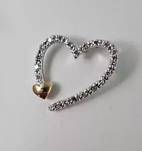 Pendente rigido in oro bianco 14 kt - 1,43 G - Foto 1 di 8