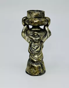A.G Siligato Pewter Candle Holder Basket Bowl Unique Italy Art 21 VGC - Picture 1 of 2