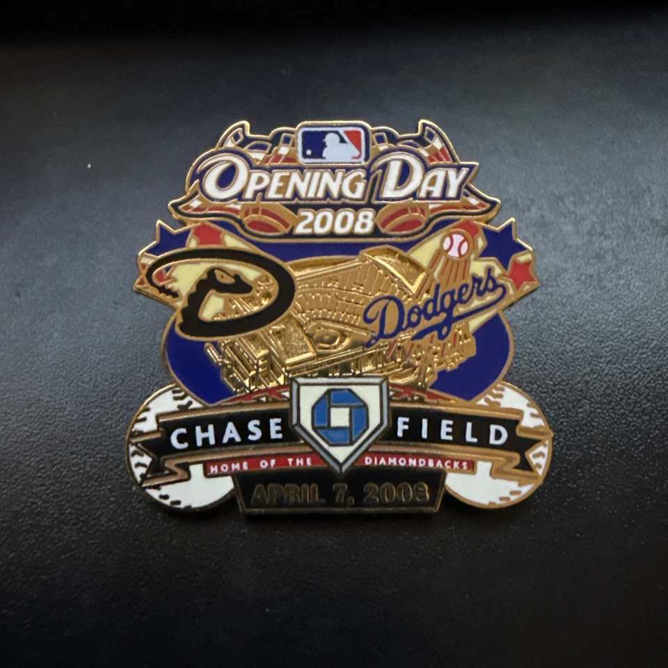 Arizona Diamondbacks Los Angeles Dodgers Opening Day 2008 MLB Lapel Pin New MORE - Image 1 of 1