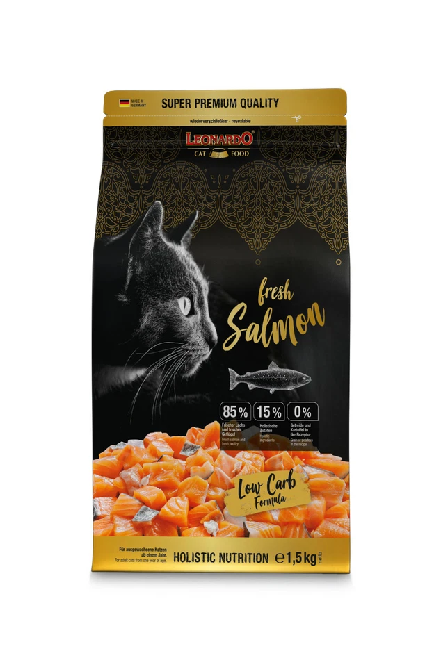 Leonardo Fresh Salmon 1,5 kg  Trockenfutter / getreidefrei / hoher Fleischanteil - Bild 1 von 1