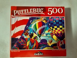 New Puzzlebug 500 Piece Bright Balloon Liftoff - Picture 1 of 1