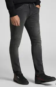 Lee jeans mens Luke slim tapered fit jeans 'Moto Grey' FACTORY SECONDS  L286 - Picture 1 of 11