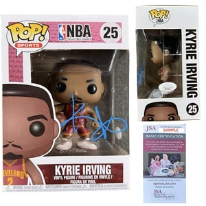 KYRIE IRVING SIGNED AUTOGRAPH CLEVELAND CAVALIERS Funko Pop 25 JSA COA AUTHENTIC - Picture 1 of 1