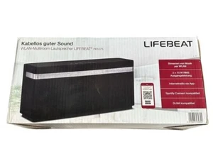 WLAN Bluetooth Multiroom Lautsprecher Lifebeat P61075 schwarz - Bild 1 von 4