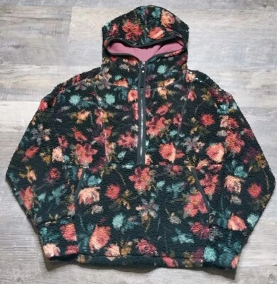 prAna Sweatshirt Womens Small Polar Escape Half Zip Hooded Sherpa Sweater Thick - Image 1 of 4