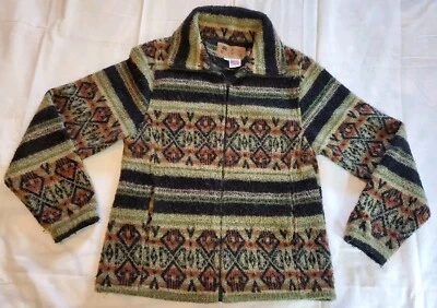 Vintage Bear Ridge Outfitters Acrylic Wool Western Full Zip Jacket Coat Womens S - Image 1 of 4