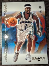 2000-01 Black Diamond Gold Charlotte Hornets Basketball Card #9 Baron Davis /500