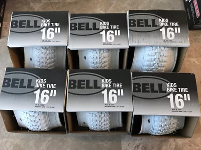 Bell Kids Bike Tire (2X) 16” X 2.125” Replaces Sizes:1.75”-2.125” White - Image 1 of 3