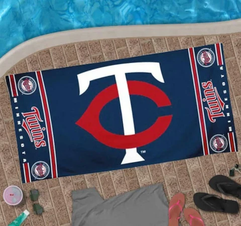 NEW NWT Minnesota Twins 100% Cotton 30"x60" Beach Towel WinCraft McArthur *E6 Cover