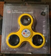Pittsburgh Steelers Diztracto Spinner Logo 3-way Toy Stress Fidget Hand Finger 