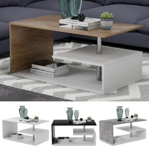 MIADOMODO® Mesa de centro Sofá Mesa de salón Mesa de café con espacio de almacenamiento Bajo - Imagen 1 de 60