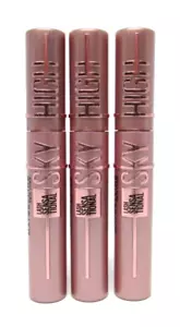 3 Pack Maybelline Lash Sensational SKY HIGH Mascara Blackest Black .24 fl oz ea. - Picture 1 of 3