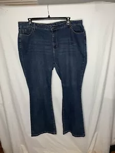 SaltWorks Denim Jeans 24W High Rise Bootcut Taschen Stretch Y2K Dark Wash Flaw - Bild 1 von 19