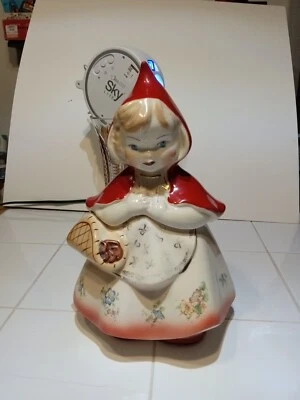 CAPUCHA ROJA VINTAGE AÑOS 40 Nº 967 HULL WARE TARRO GALLETAS N.º 967 Foto 1 de 4