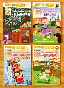 Lot 4 SCIENCE OF FUN STUFF Readers Baseball Amusement Parks Magic Fireworks L1 - Bild 1 von 1