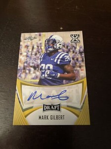 MARK GILBERT Duke SIGNED 2021 Leaf Draft GOLD XRC Autograph SP RC AUTO