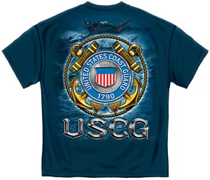 New United States COAST GUARD SEMPER PARATUS 1790 USCG T Shirt - Picture 1 of 2