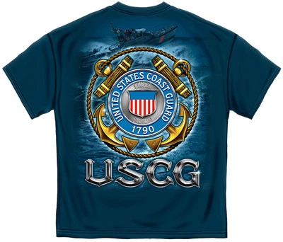 New United States  COAST GUARD SEMPER PARATUS 1790 USCG   T Shirt   - Image 1 of 2