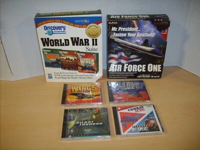 WINGS WWII-GULF WAR PC GAME 1990s Combat Simulator War Game IBM & MAC SEALED LOT - Image 1 of 4