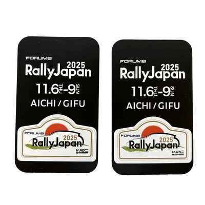 Lot of 2 WRC World Rally Championship Japan 2025 Official Sticker - Image 1 of 4