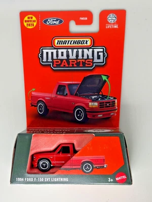 Ford F-150 SVT 1994 2025 Matchbox piezas móviles rojo relámpago fresco de fábrica Foto 1 de 4