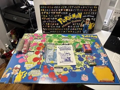 Pokemon Master Trainer 100% Complete | Board Game | Milton Bradley Hasbro 1999 - Image 1 of 4
