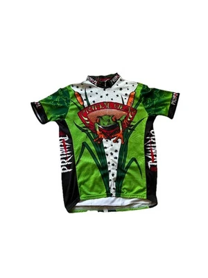 VTG Primal Wear Mens Frog Graphic Short Sleeve Cycling Jersey Size Large - Image 1 of 4