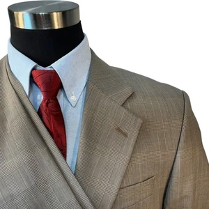New 2pc 38S/R ALEXANDRE LONDON SAVILLE ROW Glen Check Plaid Drop6 32x29.5 Pants - Picture 1 of 24