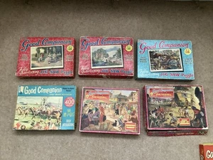 job lot 6 vintage Good Companion 400 piece jigsaws - Picture 1 of 8