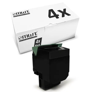 4x Cartridge Black XXL Replaces Lexmark 702HK 70C2HK0 - Zdjęcie 1 z 3