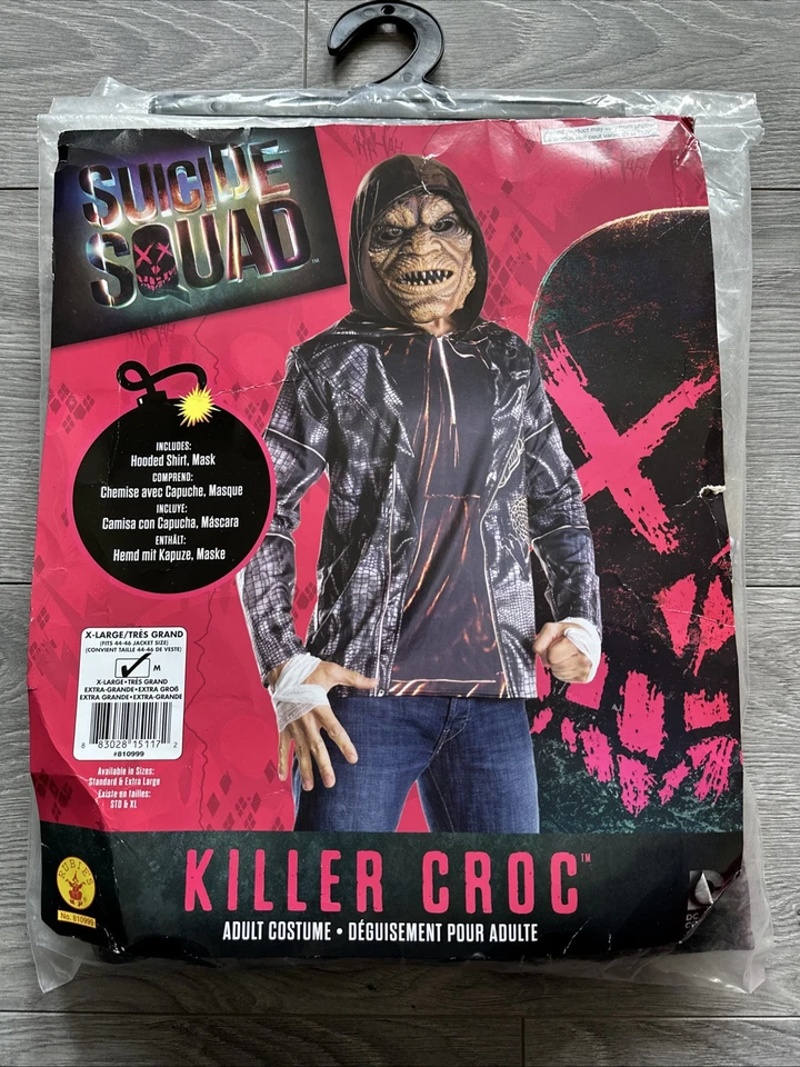 Fantasia Rubies Esquadrão Suicida Assassino Croc Adultos Fantasia - Extra Grande - Nova - Imagem 1 de 4