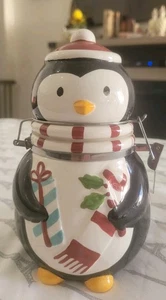 2018 Boston Warehouse Winter Pinguin Figur Klappglas Aufbewahrung, Weihnachtsdeko - Bild 1 von 6